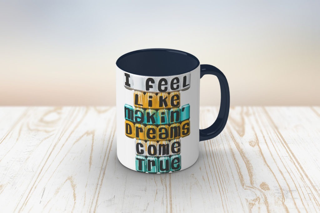 Jack And Rex Printed Dark Blue MUG | I Feel Like Making Dream Come True Jack And Rex Printed Dark Blue MUG | I Feel Like Making Dream Come True
