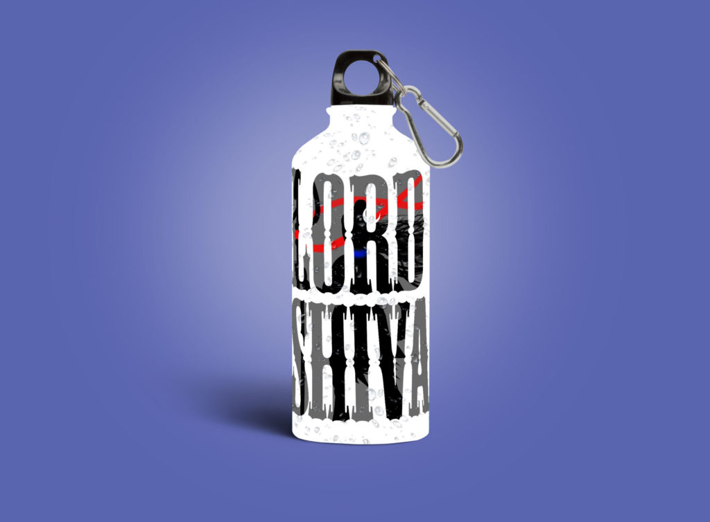 Jack and Rex printed sipper | Lord Shiva - aluminum printed sipper bottle water isolated white background Jack and Rex sipper lord shiva