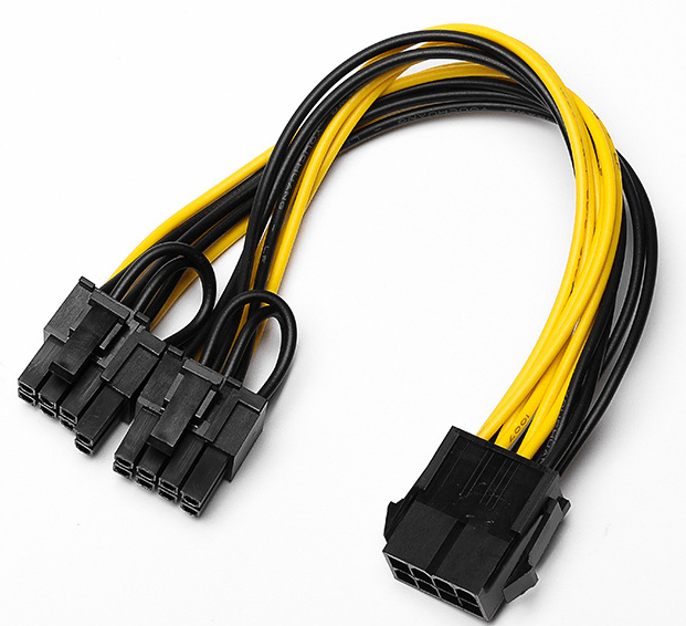 Jack and Rex | 8-Pin Female to 2(6+2) Pin Male Pin : 8Pin Female PCIe to 2 PCIe 8Pin (6P+2P) Male Power Cable, Splitter Graphics GPU Graphics Video Card Wire 20cm -18 AWG for Mining/Gaming Jack and Rex | 8-Pin Female to 2(6+2) Pin Male Pin : 8Pin Female PCIe to 2 PCIe 8Pin (6P+2P) Male Power Cable, Splitter Graphics GPU Graphics Video Card Wire 20cm -18 AWG for Mining/Gaming