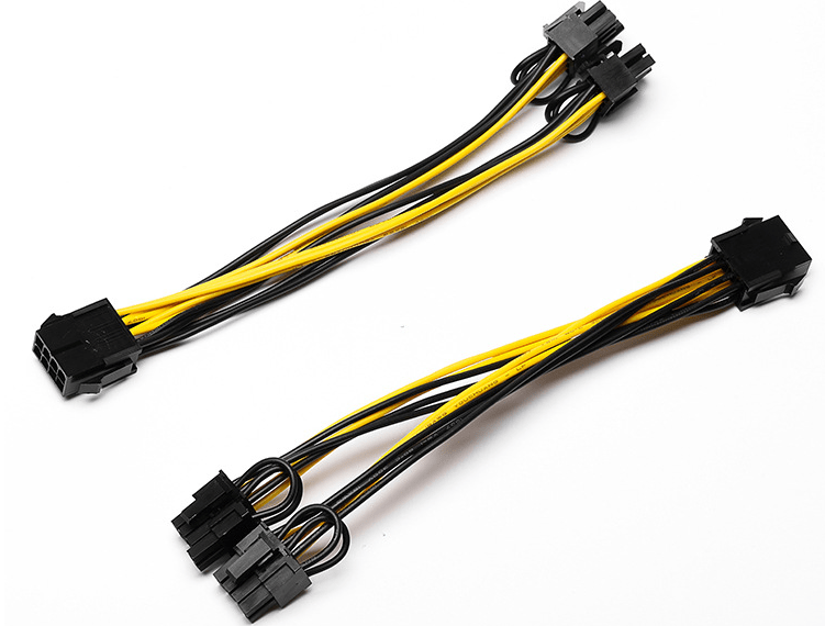 Jack and Rex | 8-Pin Female to 2(6+2) Pin Male Pin : 8Pin Female PCIe to 2 PCIe 8Pin (6P+2P) Male Power Cable, Splitter Graphics GPU Graphics Video Card Wire 20cm -18 AWG for Mining/Gaming Jack and Rex | 8-Pin Female to 2(6+2) Pin Male Pin : 8Pin Female PCIe to 2 PCIe 8Pin (6P+2P) Male Power Cable, Splitter Graphics GPU Graphics Video Card Wire 20cm -18 AWG for Mining/Gaming