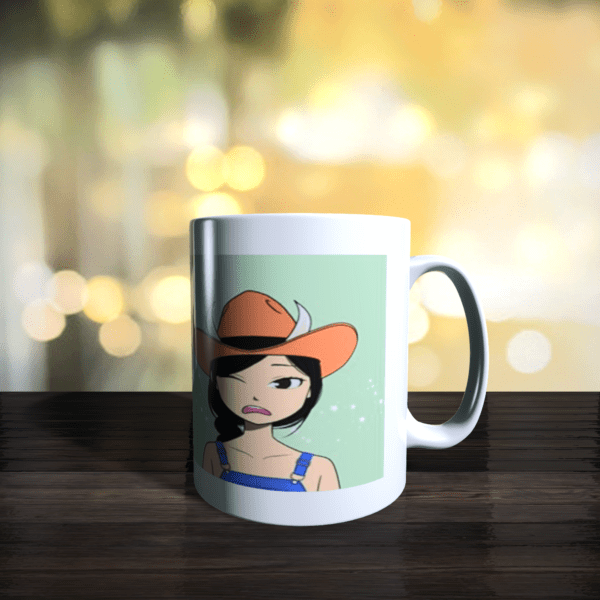 Jack and Rex | Plain Ceramic : Cosmic Cowgirl #6968 NFT White White Crypto NFT Fan Coffee Cup, White Printed Microwave and Dishwasher Safe | White Printed Coffee | 325ML Ceramic Coffee Mug (325 ml) Jack and Rex | Plain Ceramic : Cosmic Cowgirl #6968 NFT White White Crypto NFT Fan Coffee Cup, White Printed Microwave and Dishwasher Safe | White Printed Coffee | 325ML Ceramic Coffee Mug (325 ml)