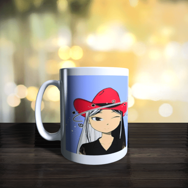 Jack and Rex | Plain Ceramic : Cosmic Cowgirl #98 NFT White White Crypto NFT Fan Coffee Cup, White Printed Microwave and Dishwasher Safe | White Printed Coffee | 325ML Ceramic Coffee Mug (325 ml) Jack and Rex | Plain Ceramic : Cosmic Cowgirl #98 NFT White White Crypto NFT Fan Coffee Cup, White Printed Microwave and Dishwasher Safe | White Printed Coffee | 325ML Ceramic Coffee Mug (325 ml)