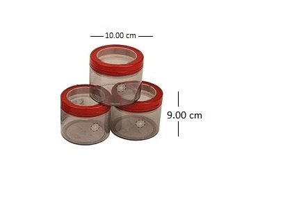 Plastic Utility Container - 1.5 L (Pack of 3, Red) Plastic Utility Container - 1.5 L (Pack of 3, Red)