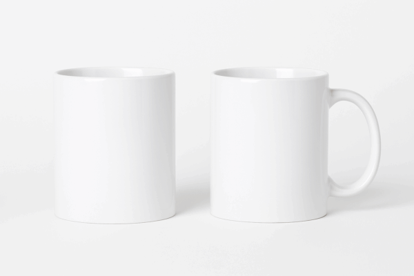 Jack and Rex white ceramic coffee mug – plain 325ml sublimation-ready Jack and Rex white ceramic coffee mug – plain 325ml sublimation-ready