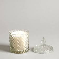 images Decorative glass jar candle with lid – premium home décor and gifting item